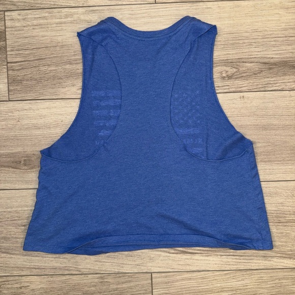 Burn Boot Camp Blue Crop Top - Picture 2 of 2